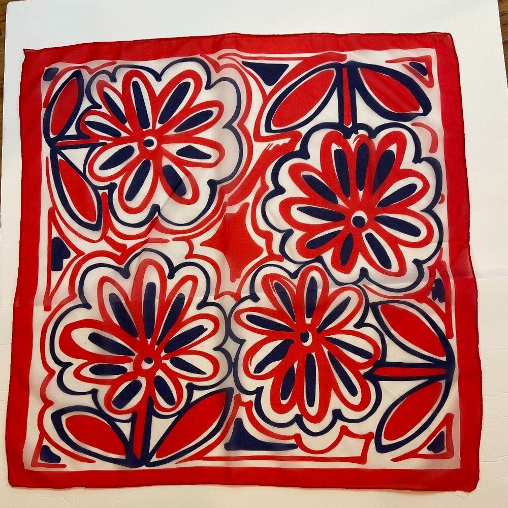 Scarf Floral 26 X 26